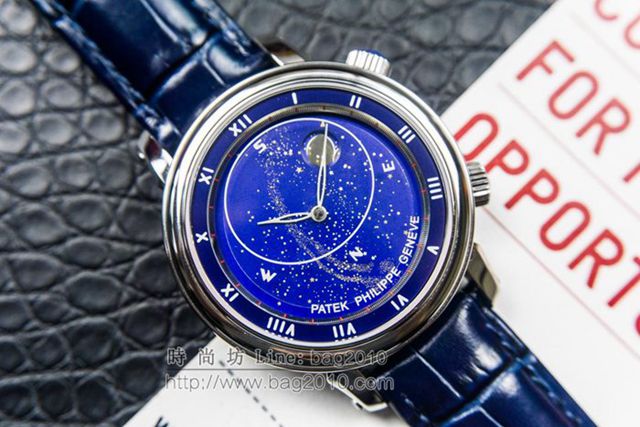 PATEK PHILIPPE手錶 5102天月款日內瓦蒼穹系列 百達翡麗星象功能男表 百達翡麗高端機械男士腕表  hds1264